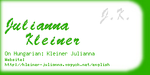 julianna kleiner business card
